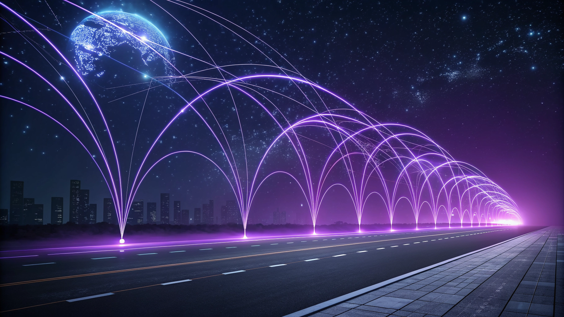 Premium 3D digital technology abstract visual for digital marketing agency hero section